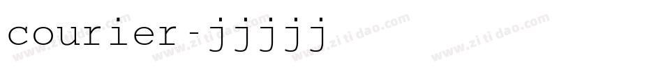 courier字体转换