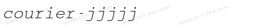 courier字体转换