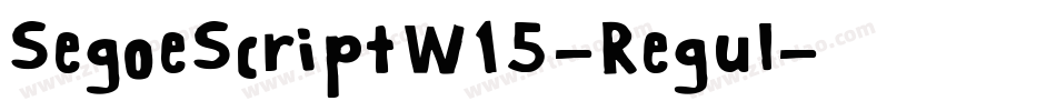 SegoeScriptW15-Regul字体转换