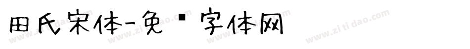 田氏宋体字体转换