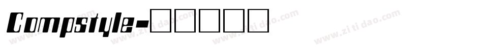Compstyle字体转换