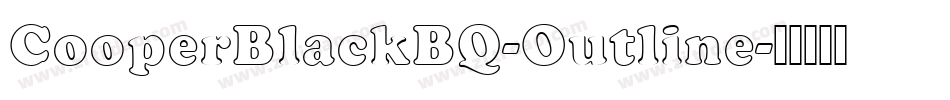 CooperBlackBQ-Outline字体转换