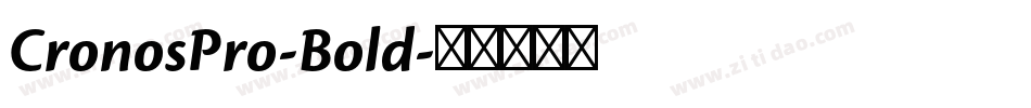 CronosPro-Bold字体转换