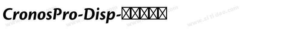 CronosPro-Disp字体转换