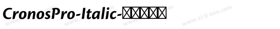 CronosPro-Italic字体转换