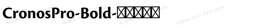 CronosPro-Bold字体转换