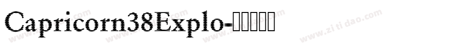 Capricorn38Explo字体转换