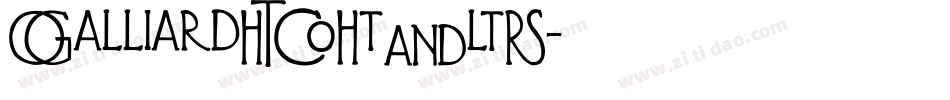 GalliardITCItAltS字体转换