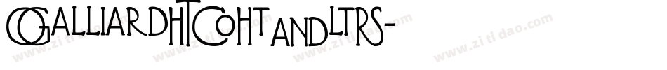 GalliardITCItAltS字体转换