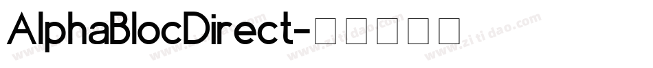 AlphaBlocDirect字体转换