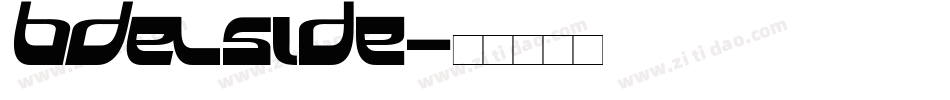 BDElside字体转换