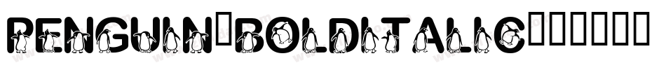 Penguin-BoldItalic字体转换