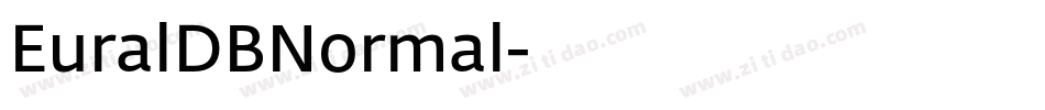 EuralDBNormal字体转换