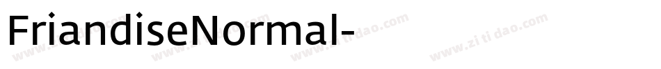 FriandiseNormal字体转换