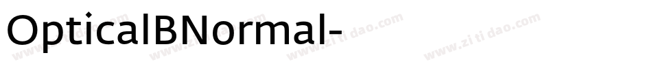 OpticalBNormal字体转换