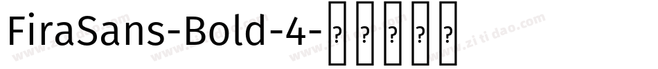 FiraSans-Bold-4字体转换