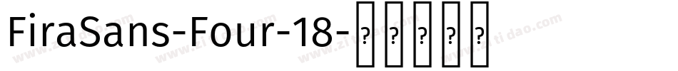 FiraSans-Four-18字体转换