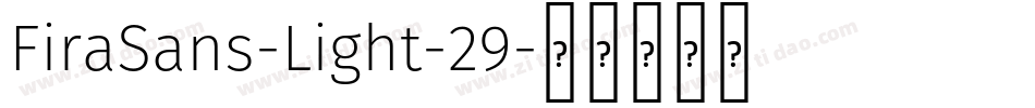 FiraSans-Light-29字体转换