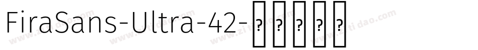FiraSans-Ultra-42字体转换