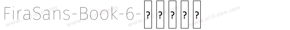 FiraSans-Book-6字体转换