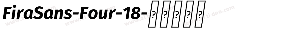 FiraSans-Four-18字体转换