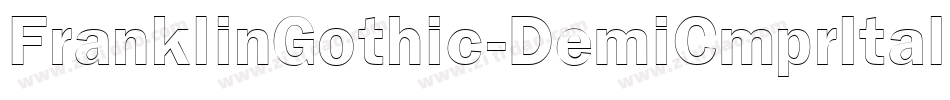 FranklinGothic-DemiCmprItal字体转换