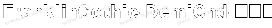 FranklinGothic-DemiCnd字体转换