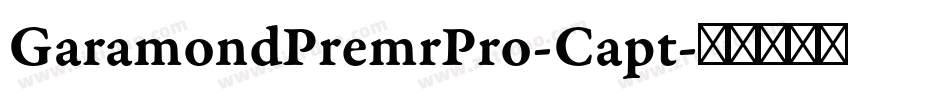 GaramondPremrPro-Capt字体转换