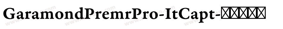 GaramondPremrPro-ItCapt字体转换