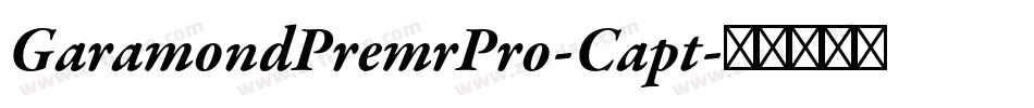 GaramondPremrPro-Capt字体转换