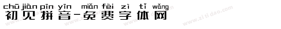 初见拼音字体转换