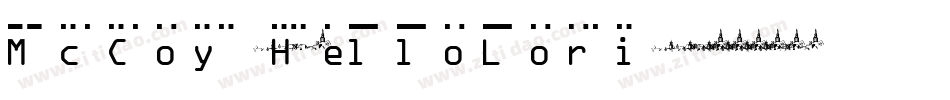 McCoy_HelloLori字体转换