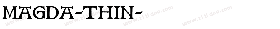 Magda-Thin字体转换