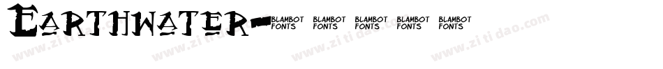 Earthwater字体转换