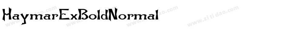 HaymarExBoldNormal字体转换