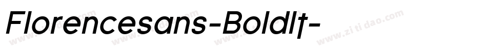 Florencesans-BoldIt字体转换