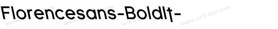 Florencesans-BoldIt字体转换