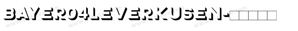 Bayer04Leverkusen字体转换