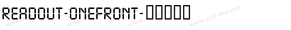 Readout-OneFront字体转换