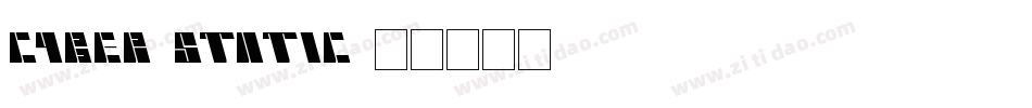 Cyber-Static字体转换