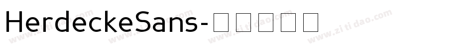 HerdeckeSans字体转换