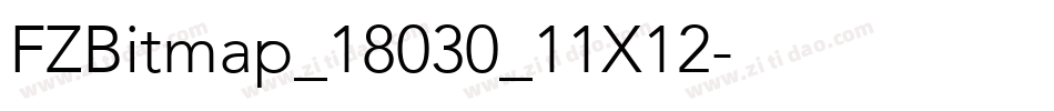 FZBitmap_18030_11X12字体转换