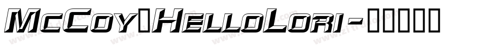 McCoy_HelloLori字体转换