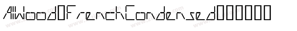 AIWood-FrenchCondensed字体转换