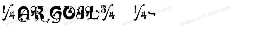 GargoilICG字体转换