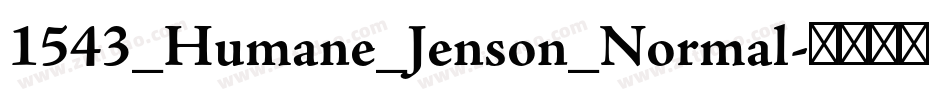 1543_Humane_Jenson_Normal字体转换