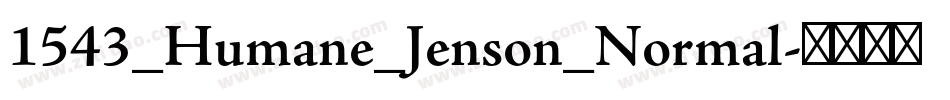 1543_Humane_Jenson_Normal字体转换