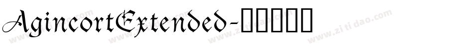 AgincortExtended字体转换