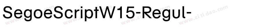 SegoeScriptW15-Regul字体转换