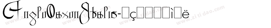 AngloSaxonItalic字体转换